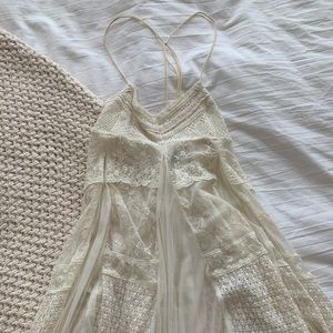 Flowy, see through, lace dress